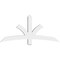Ekena Millwork Davenport Architectural Grade PVC Gable Bracket, 60"W x 27 1/2"H x 4"D x 4"F, 11/12 Pitch GBP060X28X0404DAV00 - alternate 3